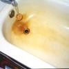 Hydrogen sulfide is corrosive and can cause staining on surfaces, such as bathtubs.